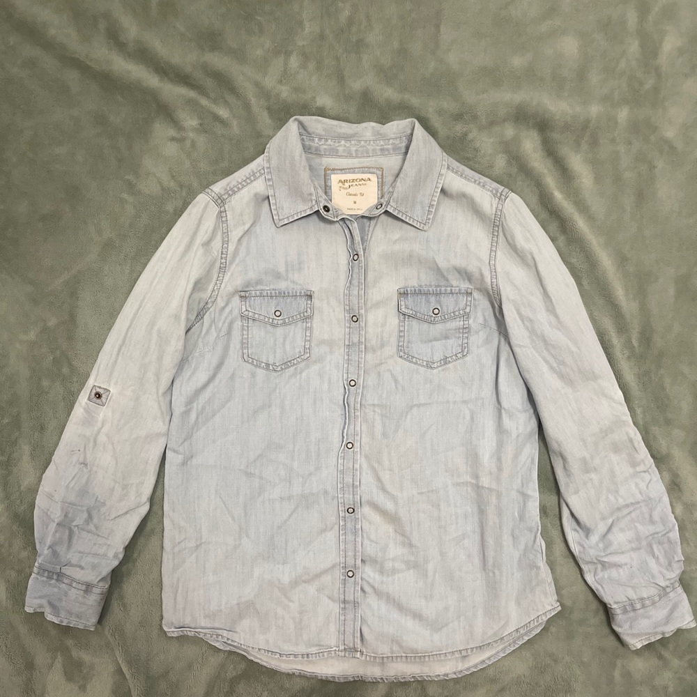 Denim button down shirt